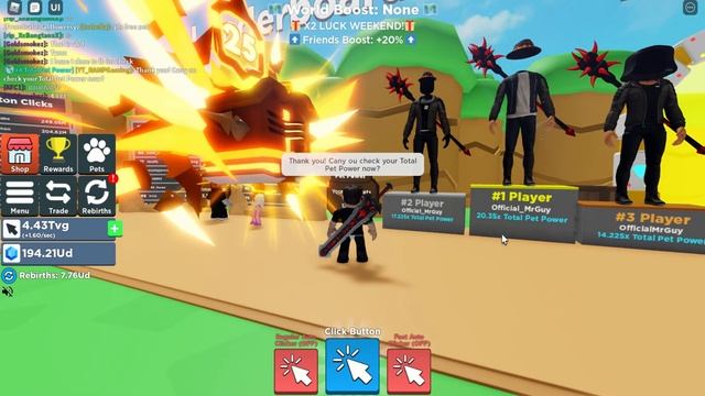 FREE PETS!! BAD OR INSANE TRADES in Clicker Simulator (Roblox) WIN FAIR LOSE Trading in Clicker Sim смотреть онлайн