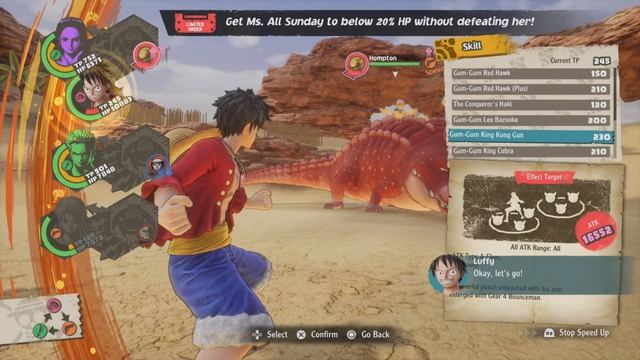 One Piece Odyssey Reunion of Memories DLC | Ms. All Sunday Boss Fight смотреть онлайн