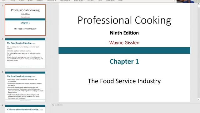 Professional Cooking Introduction Video Lecture смотреть онлайн