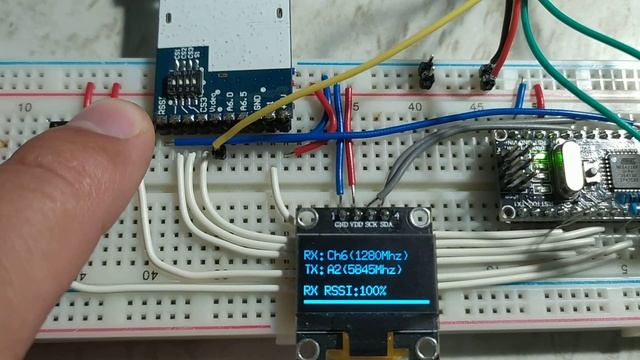 Ретранслятор с 1.2GHz на 5.8GHz с внешним управлением. смотреть онлайн