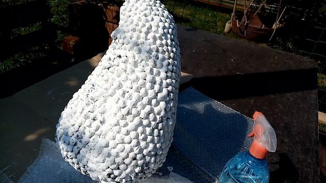 Реставрация гипсовых фигур - ежиха Полина. #реставрация #гипсовые фигуры #сад смотреть онлайн