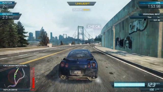 Need For Speed Most Wanted Walkthrough - Part 2 - Beat The Shelby Cobra 427 - by Warrior Prince смотреть онлайн