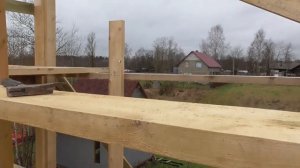 Установка стропил своими руками. Все подробно. Часть 1.