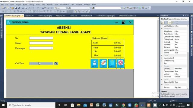 CARA BUAT ABSENSI DENGAN VB NET 100 % BERHASIL смотреть онлайн
