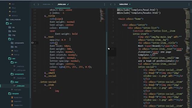 Верстка лендинга с использованием Gulp, JavaScript и HTML/CSS. Часть 2. смотреть онлайн