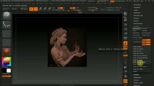 Zbrush 4R7 как сделать рельефы и барельефы ч5