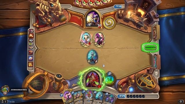 Hearthstone. Рейтинговая игра. Вольный формат. Часть 19. Тютелька в тютельку. смотреть онлайн