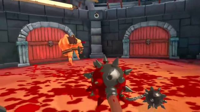 My Dad playing GORN on Oculus Quest 2 смотреть онлайн