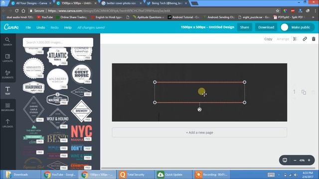 How to make best twitter cover picture using Canva смотреть онлайн
