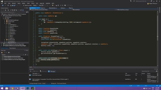 20. How to make a 2D Platformer - ENEMY ATTACK - Unity Tutorial смотреть онлайн