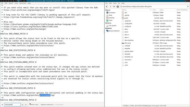 Debian Bullseye + DWM - Part 2 - Patching with Flexipatch смотреть онлайн