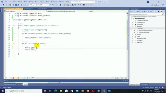 C# ASP.NET - How to use appsettings.json смотреть онлайн