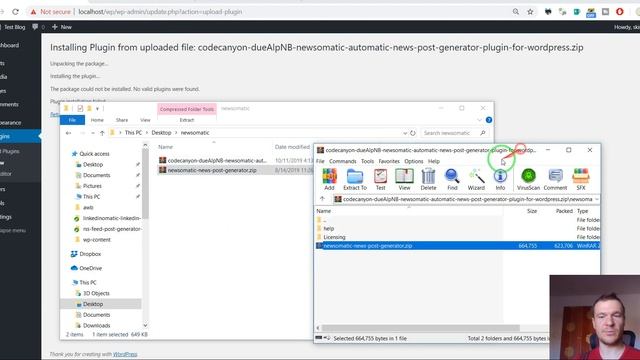 Fix "The package could not be installed. No valid plugins were found." error when installing plugin смотреть онлайн