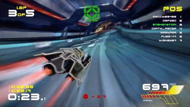 WipEout Omega Collection: Triakis the un-killable (Online phantom races 1080p) смотреть онлайн