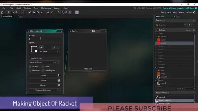 Bouncing Ball Game Using GAME MAKER STUDIO : 2 | Game Development | Designing Layout | Part 01 смотреть онлайн