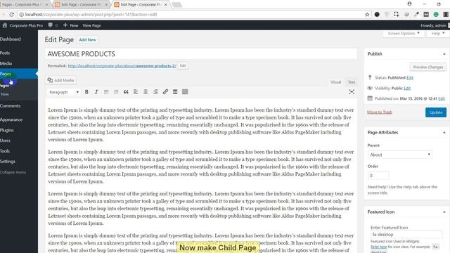 How To Create Parent Page and its Child Pages in WordPress смотреть онлайн