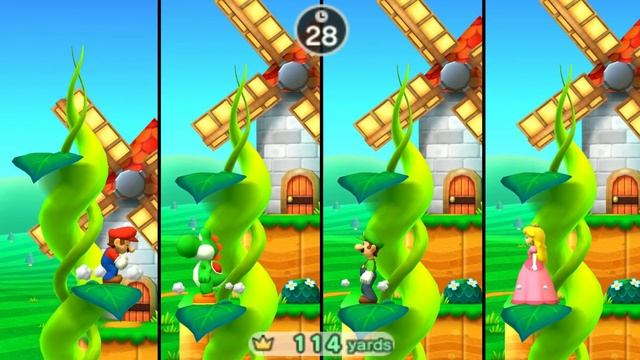 Mario Party: The Top 100 Mini Games - Mario Vs Yoshi Vs Luigi Vs Peach (Master CPU) смотреть онлайн