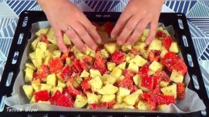 АРОМАТНОЕ БЛЮДО - Филе Индейки с Картофелем и Болгарским Перцем в Духовке.