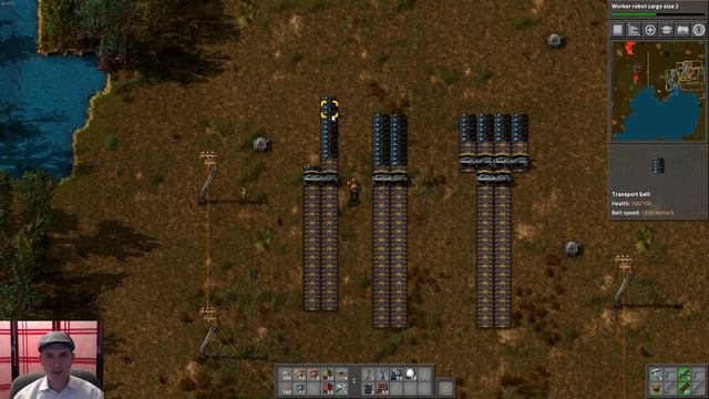 Factorio - 2 to 1, 2 to 2, and 2 to 4 belt balanced splitters смотреть онлайн