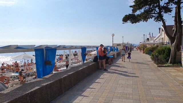 ПЛЯЖИ АДЛЕРА 28.06.2019. От Мзымты - пляж "Чайка" и " Огонёк". Погодное видео. Сочи. смотреть онлайн