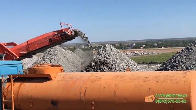 Рециклинг. Дробление бетона. смотреть онлайн