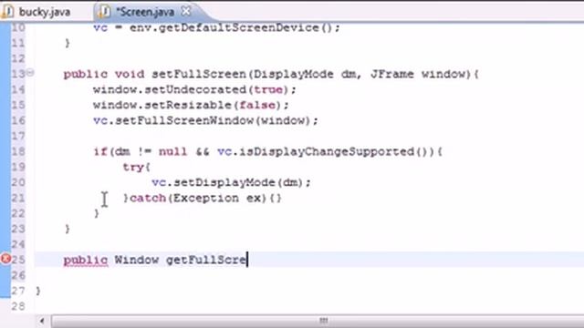 Java Game Development | Chapter 4. Restoring Screen Size смотреть онлайн