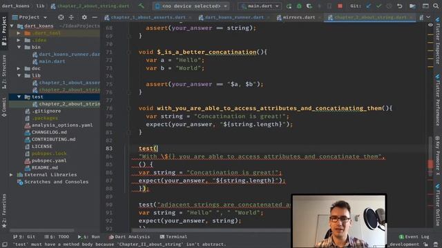 Dart Live Coding ? with Max - Dart Koans - Just Chatting смотреть онлайн