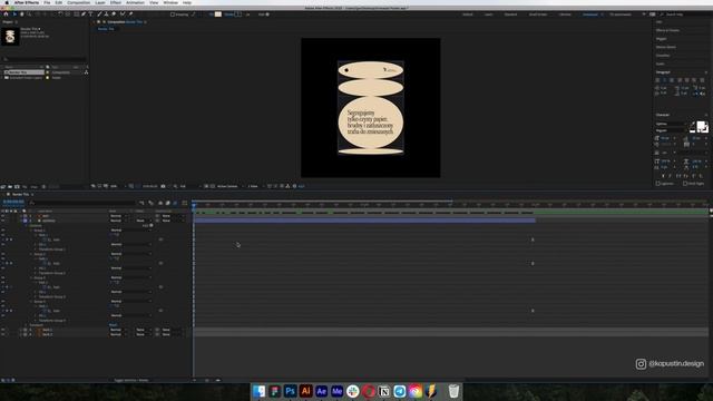 Animated Poster in Adobe Illustrator & After Effects // Tutorial // KAPUSTIN смотреть онлайн