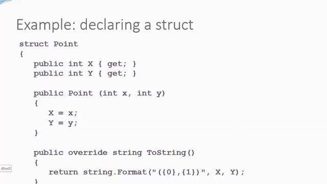 C# for Java Programmers - Structs смотреть онлайн