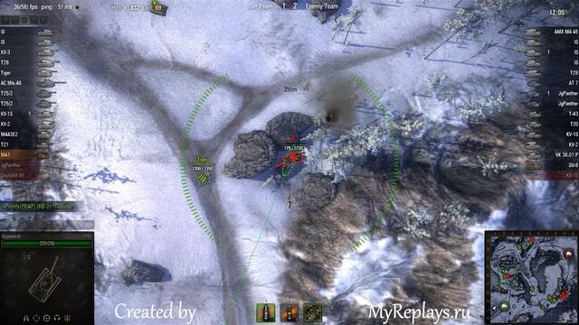 WOT: Arctic Region - M41 - 5 frags смотреть онлайн
