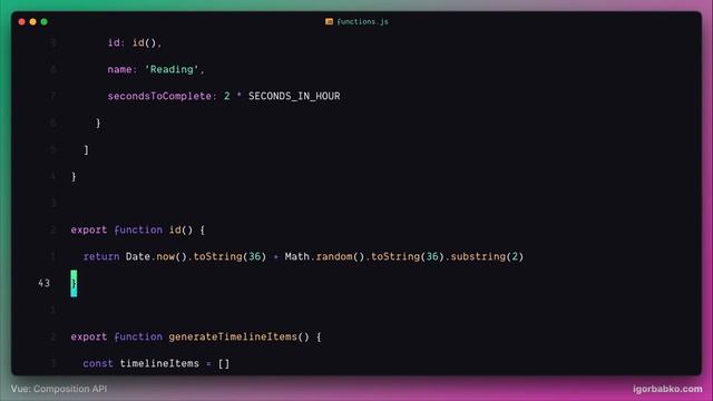 Vue Composition API с нуля #39 - Функция для генерации активностей смотреть онлайн