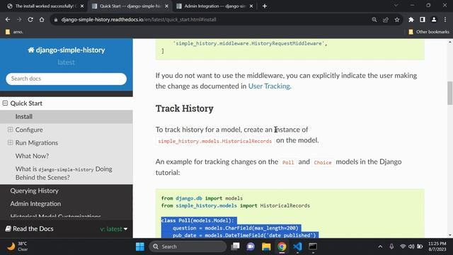 Track and view model object versions in Django смотреть онлайн
