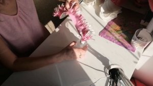 Самый простой светильник пион из изолона the simplest lamp is a peony made of isolon