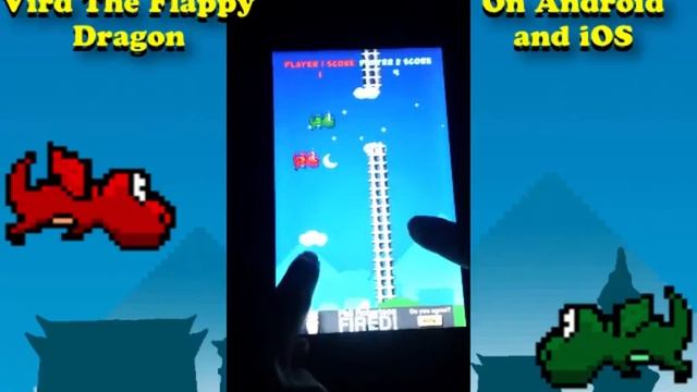 2 PLAYER FLAPPY BIRD GAME - VIRD THE FLAPPY DRAGON - on Android and iphone - HTMMG смотреть онлайн