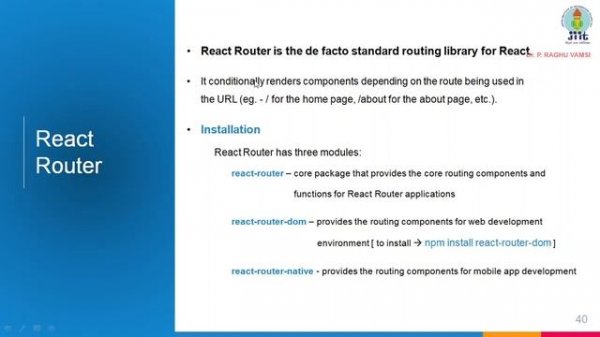 17 Applying Styles in JSX and React Routers (Route, Link, and Switch) | Core concepts of React JS
