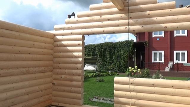 Сруб беседки 4.2х5.0м. из бревна "Вырица". Цена в СПб 92.047 руб. смотреть онлайн