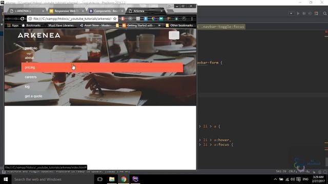 5.Responsive Website Design Using Bootstrap(Header's Navbar part Styling) смотреть онлайн