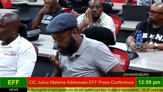 CIC Julius Malema Addresses EFF Press Conference. смотреть онлайн