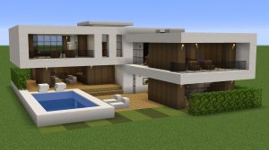 Майнкрафт - Как построить современный особняк МИЛЛИОНЕРА. Minecraft