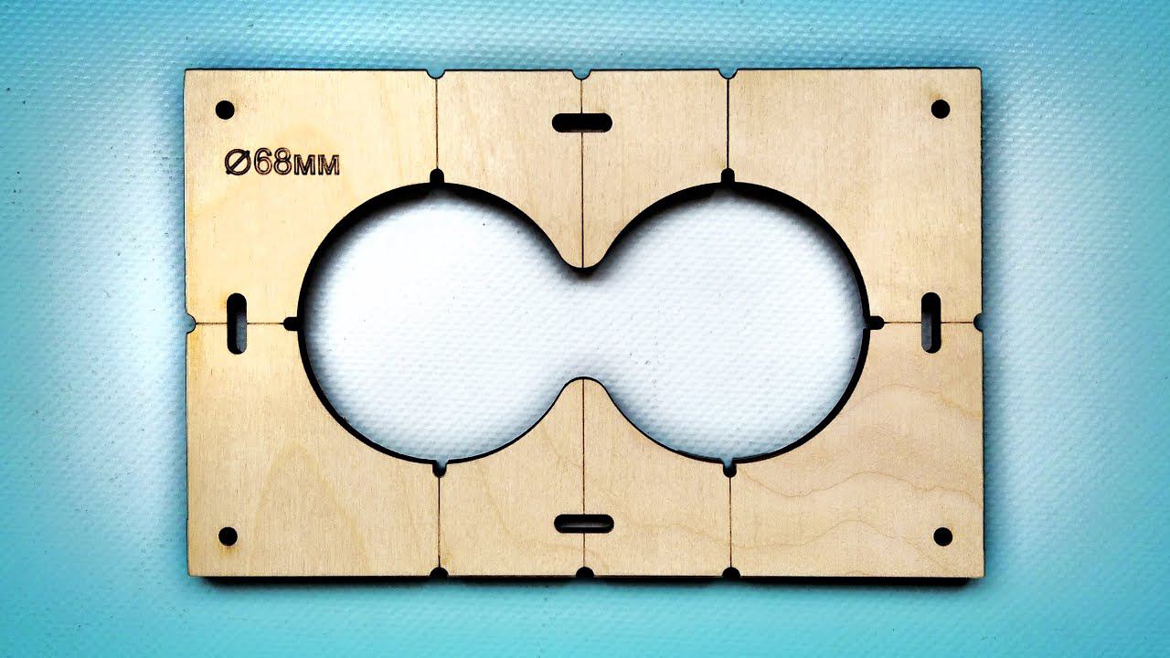 Шаблон для сверления подрозетников 68мм