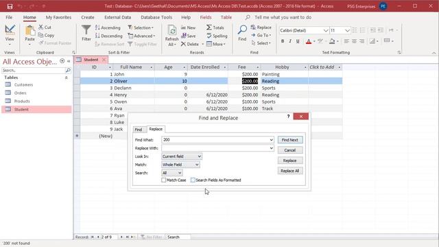 How to Find and Replace values in a Table in MS Access - Office 365 смотреть онлайн