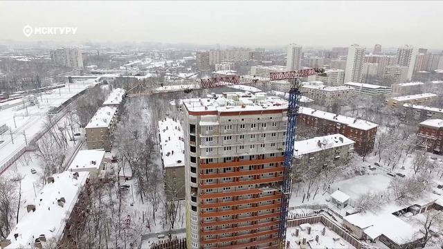 ЖК «Коптево Park» — аэросъемка МСКГуру. Февраль 2018. смотреть онлайн