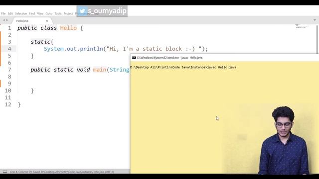 #6.4 Static Block in Java | Explanation | Coding | Part 4 | Println смотреть онлайн