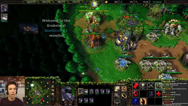 Night Elf Tryhard is back! - WC3 - Grubby смотреть онлайн