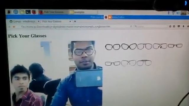 Face tracking Glass Javascript + WebRTC API + OpenCV смотреть онлайн