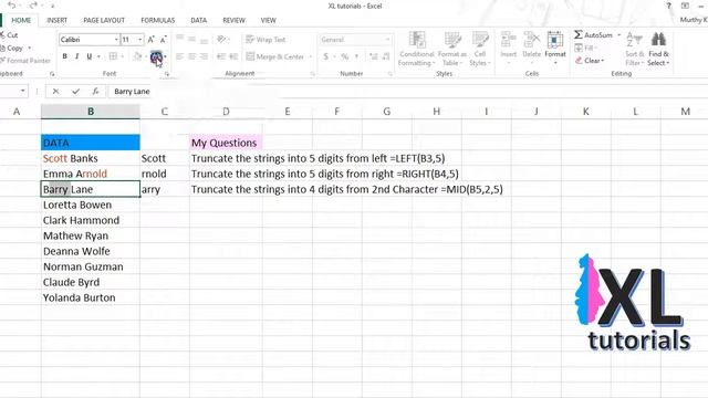 How To Truncate Number OR Text String In Excel смотреть онлайн