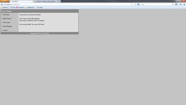 Simple PHP Strategy Game Update смотреть онлайн