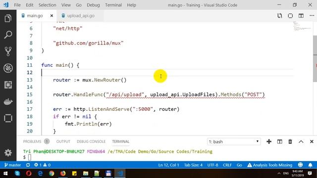 Upload Multiple Files in Golang REST API смотреть онлайн
