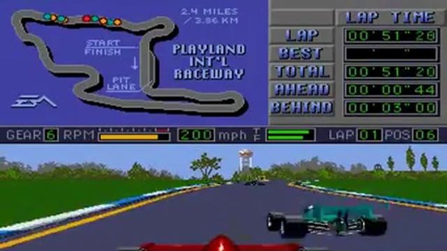 Mario Andretti Racing sur Megadrive смотреть онлайн
