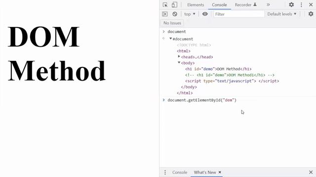 104 Document.getElementById | DOM Methods смотреть онлайн